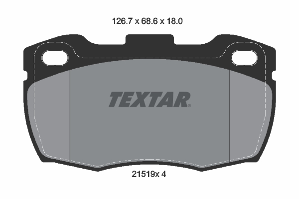 stabdžių trinkelių rinkinys, diskinis stabdys - 2151901 TEXTAR