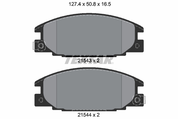 Brake Pad Set, disc brake - 2154302 TEXTAR