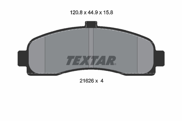 Kit pastiglie freno, Freno a disco - 2162601 TEXTAR