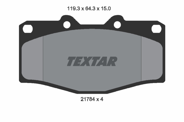 Kit pastiglie freno, Freno a disco - 2178403 TEXTAR