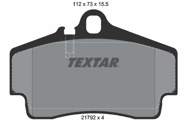 Brake Pad Set, disc brake - 2179203 TEXTAR