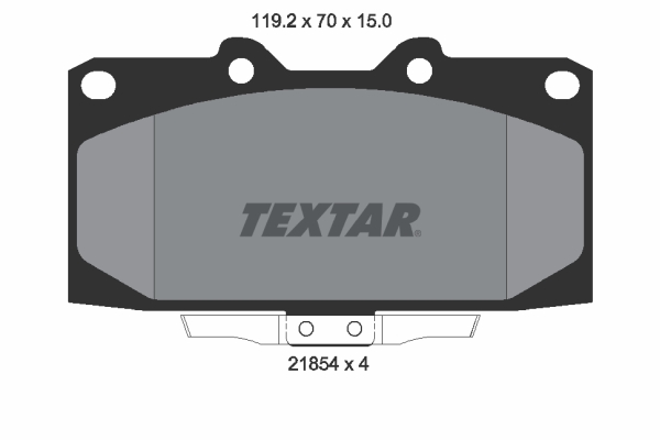 Brake Pad Set, disc brake - 2185401 TEXTAR
