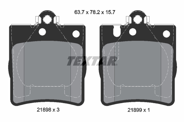 Brake Pad Set, disc brake - 2189803 TEXTAR