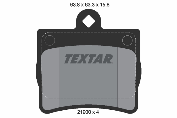 Brake Pad Set, disc brake - 2190003 TEXTAR