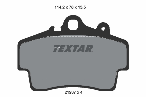 stabdžių trinkelių rinkinys, diskinis stabdys - 2193702 TEXTAR