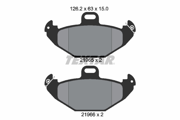 Brake Pad Set, disc brake - 2196502 TEXTAR