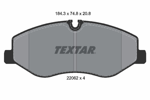 Brake Pad Set, disc brake - 2206201 TEXTAR