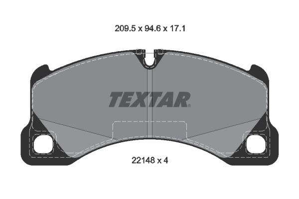 Brake Pad Set, disc brake - 2214801 TEXTAR