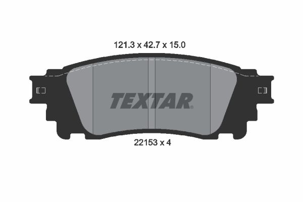 Kit pastiglie freno, Freno a disco - 2215301 TEXTAR
