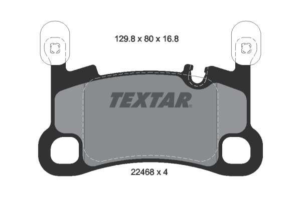 Brake Pad Set, disc brake - 2246801 TEXTAR