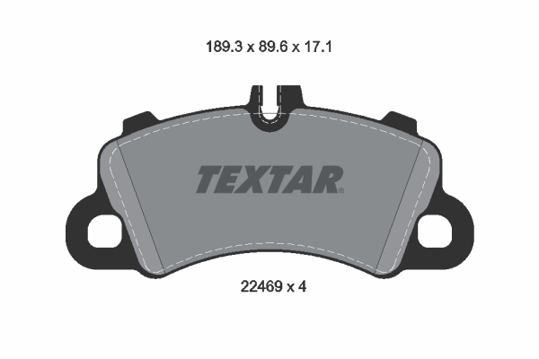 Brake Pad Set, disc brake - 2246901 TEXTAR