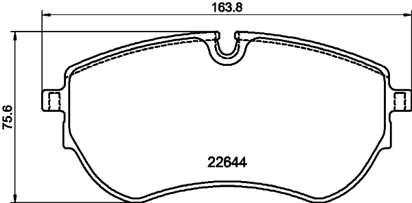 Brake Pad Set, disc brake - 2264403 TEXTAR