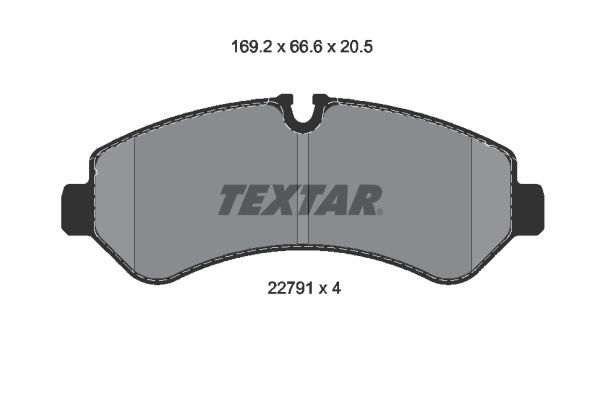 Brake Pad Set, disc brake - 2279101 TEXTAR