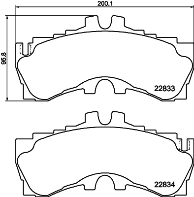 Brake Pad Set, disc brake - 2283301 TEXTAR