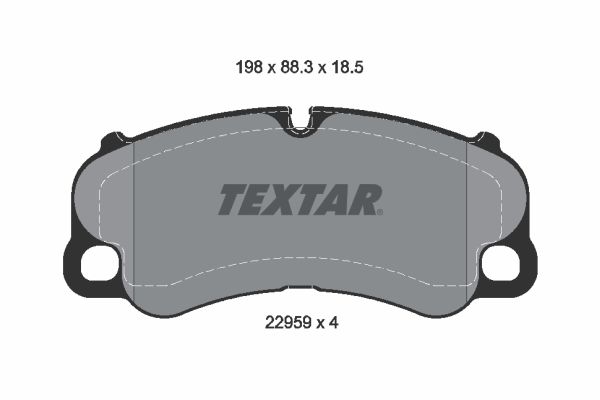 Brake Pad Set, disc brake - 2295901 TEXTAR