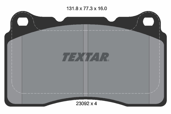 Brake Pad Set, disc brake - 2309203 TEXTAR