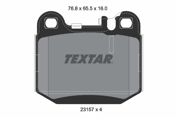 Brake Pad Set, disc brake - 2315702 TEXTAR