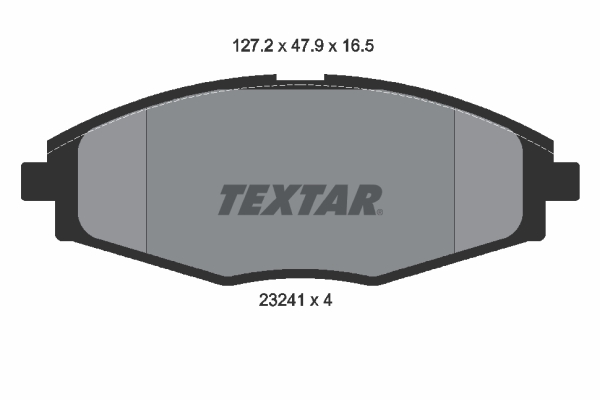 Brake Pad Set, disc brake - 2324102 TEXTAR