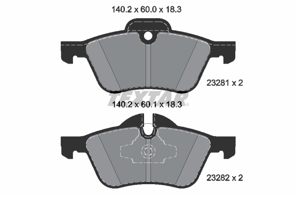 Kit pastiglie freno, Freno a disco - 2328101 TEXTAR