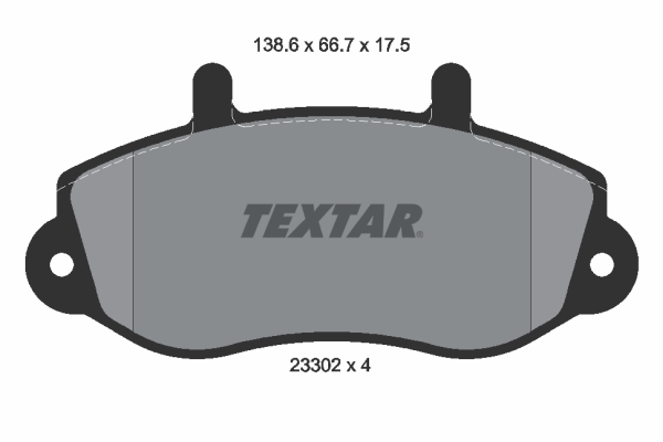 Brake Pad Set, disc brake - 2330201 TEXTAR