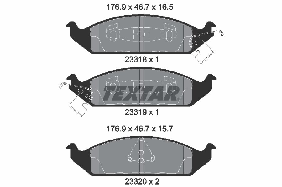 Kit pastiglie freno, Freno a disco - 2331801 TEXTAR
