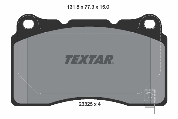 Brake Pad Set, disc brake - 2332501 TEXTAR