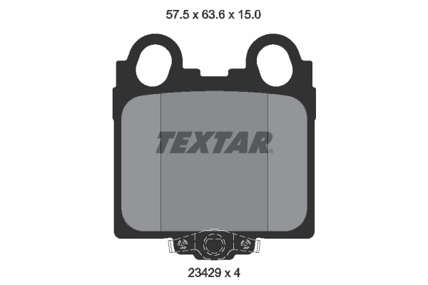 Brake Pad Set, disc brake - 2342901 TEXTAR