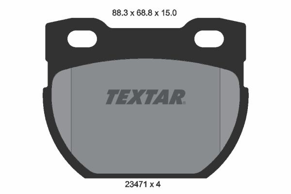 Brake Pad Set, disc brake - 2347101 TEXTAR
