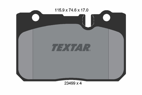 Kit pastiglie freno, Freno a disco - 2349901 TEXTAR