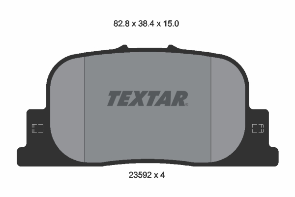 Kit pastiglie freno, Freno a disco - 2359201 TEXTAR