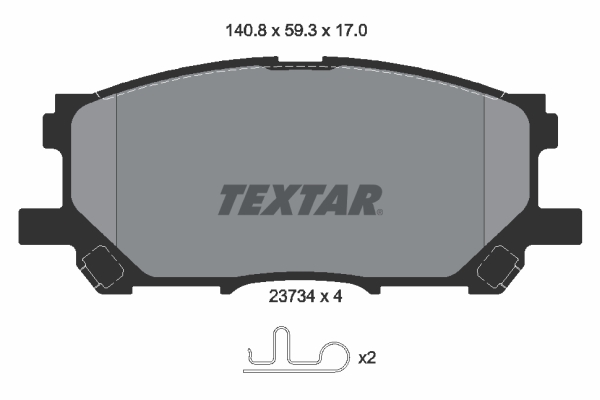 Kit pastiglie freno, Freno a disco - 2373401 TEXTAR