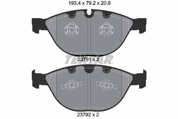 Brake Pad Set, disc brake - 2379101 TEXTAR