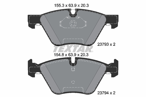 Brake Pad Set, disc brake - 2379301 TEXTAR