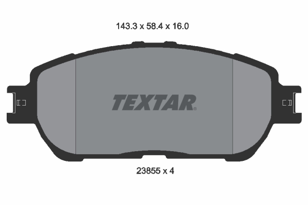 Brake Pad Set, disc brake - 2385501 TEXTAR