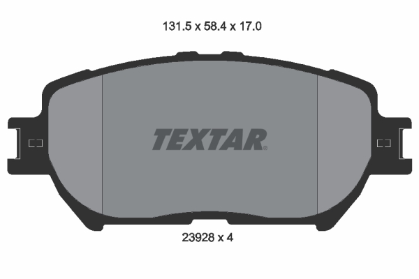 Kit pastiglie freno, Freno a disco - 2392801 TEXTAR