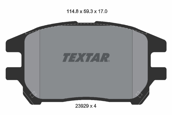 Kit pastiglie freno, Freno a disco - 2392901 TEXTAR