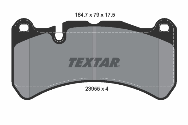 Brake Pad Set, disc brake - 2395501 TEXTAR