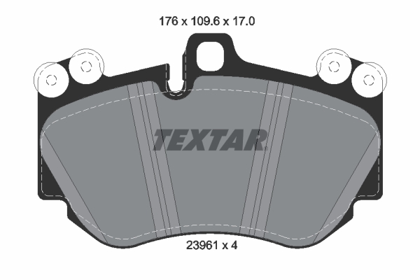 Brake Pad Set, disc brake - 2396101 TEXTAR