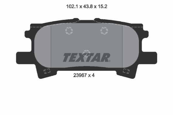 Brake Pad Set, disc brake - 2396701 TEXTAR