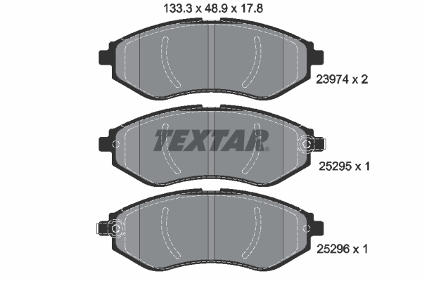 Kit pastiglie freno, Freno a disco - 2397406 TEXTAR