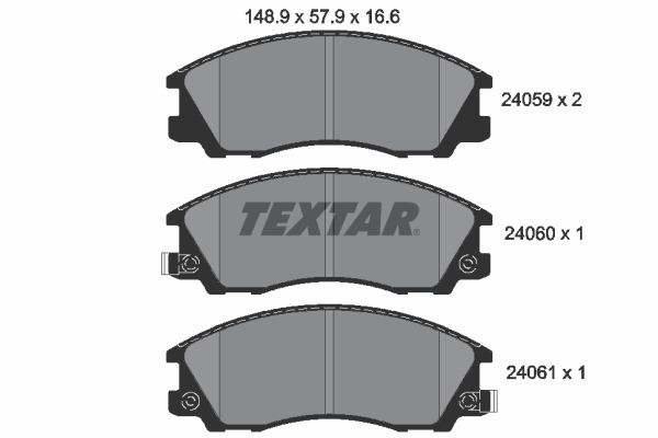 Brake Pad Set, disc brake - 2405901 TEXTAR