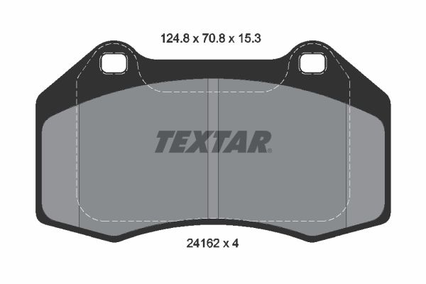Kit pastiglie freno, Freno a disco - 2416201 TEXTAR