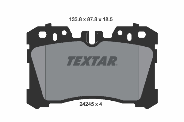 Brake Pad Set, disc brake - 2424501 TEXTAR