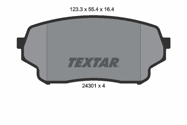 Brake Pad Set, disc brake - 2430101 TEXTAR