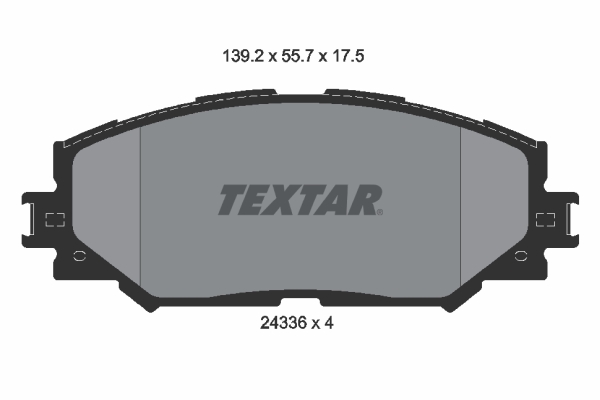 Kit pastiglie freno, Freno a disco - 2433601 TEXTAR
