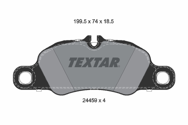 Brake Pad Set, disc brake - 2445901 TEXTAR