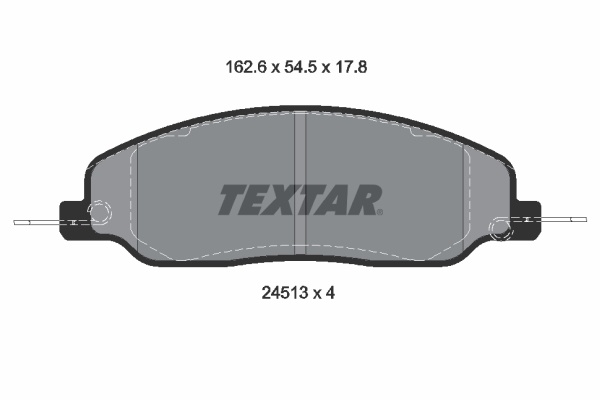 Brake Pad Set, disc brake - 2451301 TEXTAR