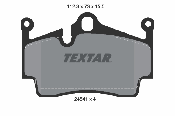 Brake Pad Set, disc brake - 2454101 TEXTAR
