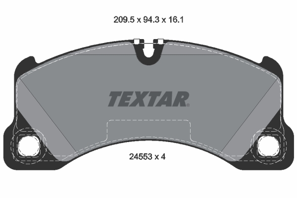 Brake Pad Set, disc brake - 2455301 TEXTAR