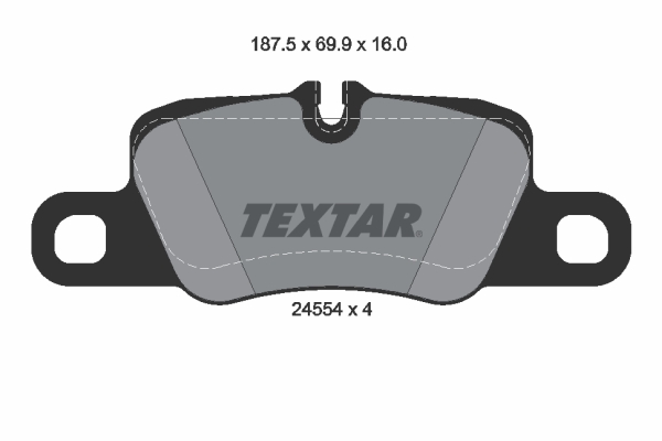 Kit pastiglie freno, Freno a disco - 2455402 TEXTAR